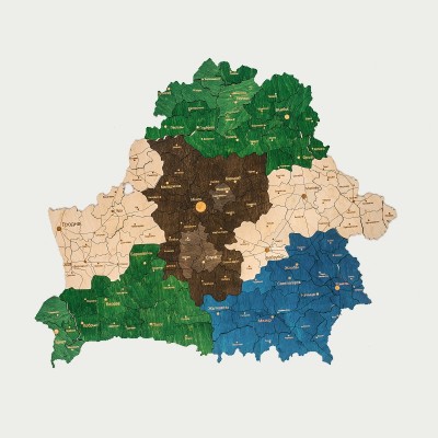 Деревянная карта Беларуси